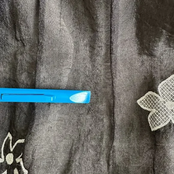 Anthropologie Lapis Strapless Smocked Floral Dress Fairy Whimsygoth Festival GUC - Picture 8 of 10